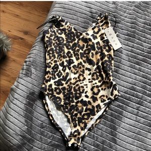 Cheetah print body suit